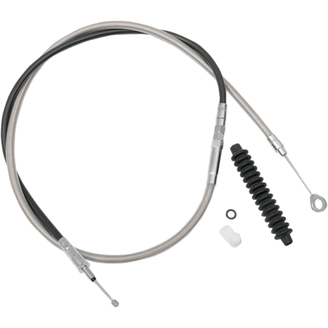 DRAG SPECIALTIES S/STEEL 74 - 11/16 HE CLUTCH CABLE (5321006HE) - DRIVEN Canada's Powersports 0652 - 14585321006HE