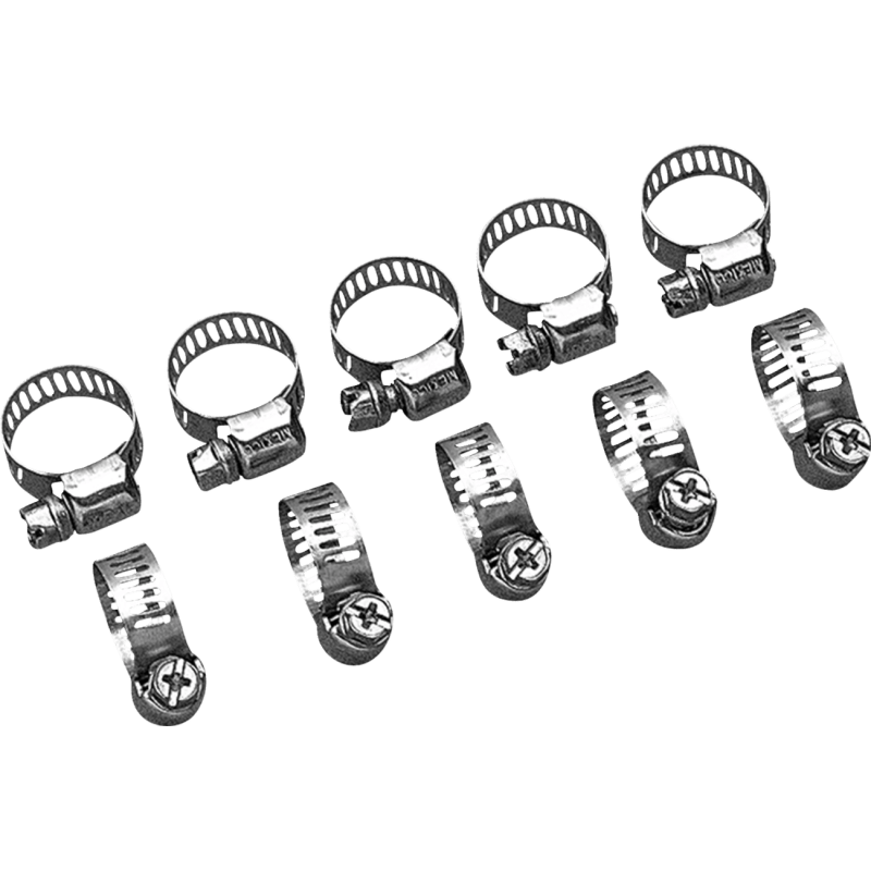 DRAG SPECIALTIES STAINLESS MINI-CLAMP 10PK DRAG Front - Driven Powersports