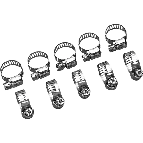 DRAG SPECIALTIES STAINLESS MINI-CLAMP 10PK DRAG Front - Driven Powersports