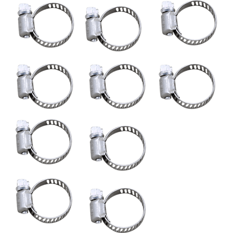 DRAG SPECIALTIES STAINLESS MINI - CLAMP 10PK DRAG (2152) - DRIVEN Canada's Powersports DS21522152
