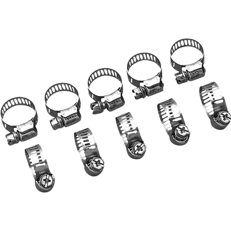 DRAG SPECIALTIES STAINLESS MINI - CLAMP 10PK DRAG (2152) - DRIVEN Canada's Powersports DS21522152
