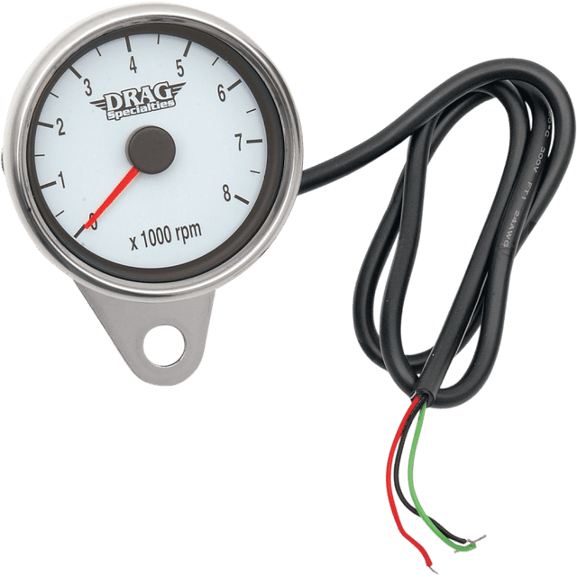 DRAG SPECIALTIES WHITE FACE MINI TACHOMETER (2211 - 0032) - DRIVEN Canada's Powersports 2211 - 0032