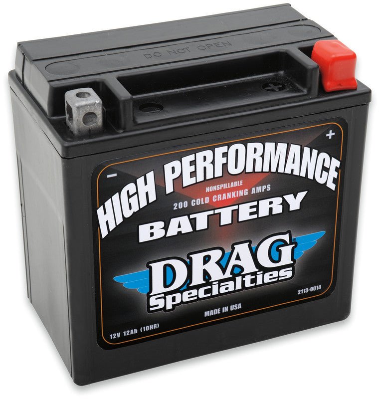 DRAG SPECIALTIES YTX14L FA DRAG BATTERY (65958 - 04) (DRGM7RH4L) - DRIVEN Canada's Powersports 048493929828DRGM7RH4L