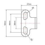 DRC/ZETA/UNIT ADJUSTABLE MOUNTING BRACKET BAR MOUNT (ZE60 - 1020) - DRIVEN Canada's Powersports 4547836387791ZE60 - 1020