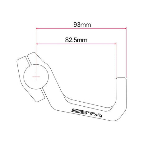 DRC/ZETA/UNIT ARMOR LONG U - CLAMP KIT (ZE71 - 1628) - DRIVEN Canada's Powersports 4547836390951ZE71 - 1628