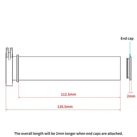 DRC/ZETA/UNIT THROTTLE TUBE ALU STD YAM (ZE45 - 7014) - DRIVEN Canada's Powersports 4547836549250ZE45 - 7014