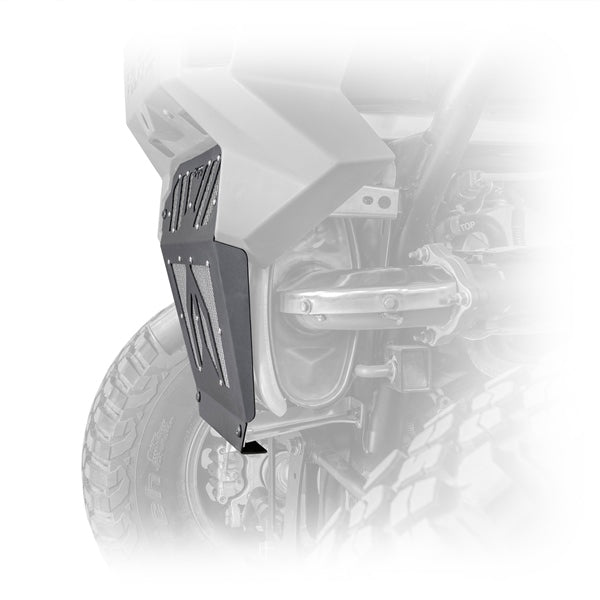 DRT MOTORSPORTS ALUMINUM EXHAUST COVER (RZRPROEC1) - DRIVEN Canada's Powersports 696952152050RZRPROEC1