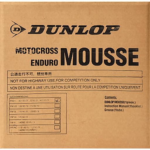 DUNLOP MOUSSE (110/100-18, 120/90-18) - Driven Powersports Inc.76760003