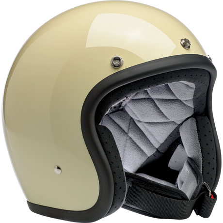BILTWELL HELMET BONANZA Vintage White 3/4 Right - Driven Powersports