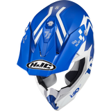 HJC i50 HEX Semi Flat Blue/White Top - Driven Powersports