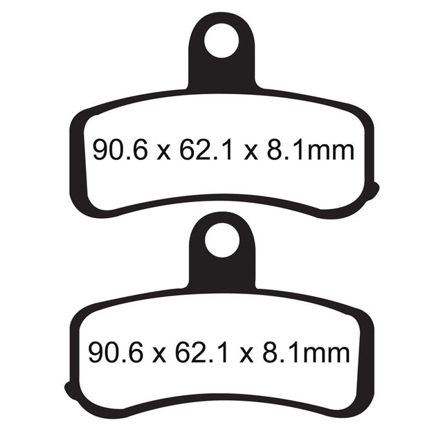 EBC BRAKE PADS EPFA SERIES EPFA457HH - DRIVEN Canada's Powersports 840655057864EPFA457HH
