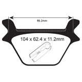 EBC BRAKE PADS FA SERIES FA200 - DRIVEN Canada's Powersports 010200FA200