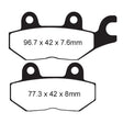 EBC BRAKE PADS FA SERIES FA215 - DRIVEN Canada's Powersports 840655059752FA215