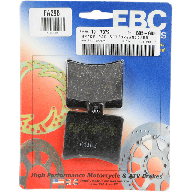 EBC BRAKE PADS FA SERIES FA298 - DRIVEN Canada's Powersports 010298FA298