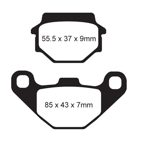 EBC BRAKE PADS FA SERIES FA67/3 - DRIVEN Canada's Powersports 0100673FA67/3