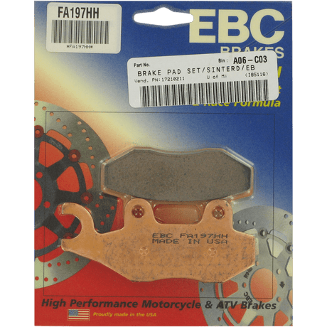 EBC BRAKE PADS HH SERIES FA197HH - DRIVEN Canada's Powersports 010197HHFA197HH
