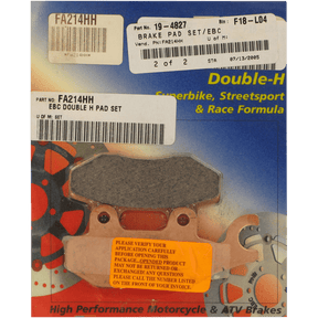 EBC BRAKE PADS HH SERIES FA214HH - DRIVEN Canada's Powersports 840655059745FA214HH