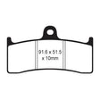 EBC BRAKE PADS HH SERIES FA249HH - DRIVEN Canada's Powersports 840655069188FA249HH