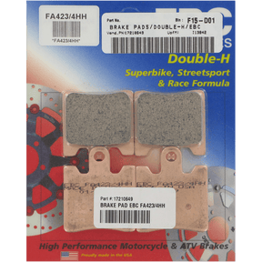 EBC BRAKE PADS HH SERIES FA423/4HH - DRIVEN Canada's Powersports 0104234HHFA423/4HH