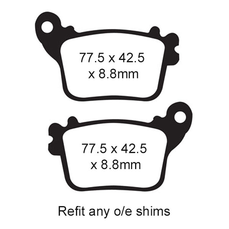 EBC BRAKE PADS HH SERIES FA436HH - DRIVEN Canada's Powersports 010436HHFA436HH