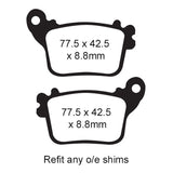 EBC BRAKE PADS HH SERIES FA436HH - DRIVEN Canada's Powersports 010436HHFA436HH