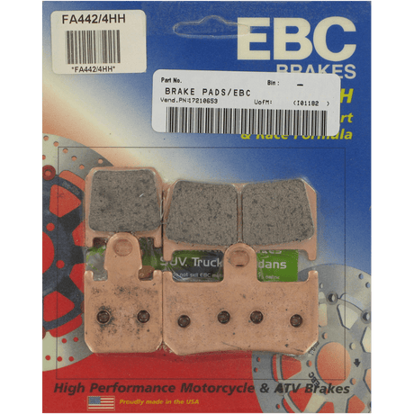EBC BRAKE PADS HH SERIES FA442/4HH - DRIVEN Canada's Powersports 840655077862FA442/4HH
