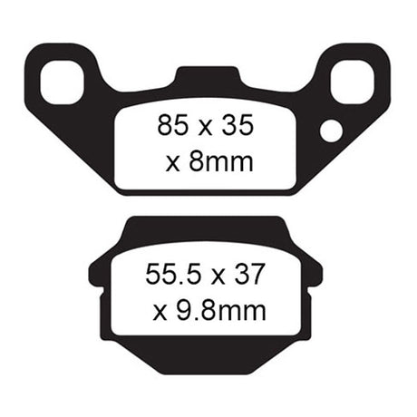 EBC BRAKE PADS R SERIES FA128R - DRIVEN Canada's Powersports 010128RFA128R