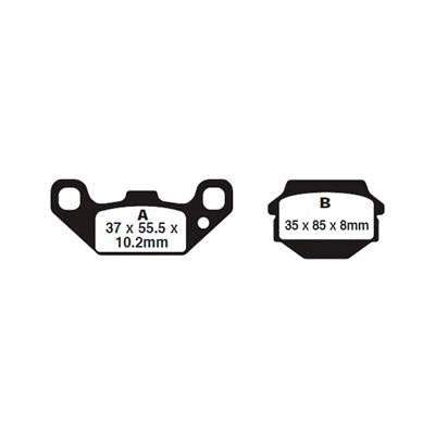 EBC BRAKE PADS R SERIES FA128R - DRIVEN Canada's Powersports 010128RFA128R