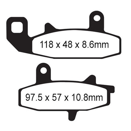 EBC BRAKE PADS R SERIES FA147R - DRIVEN Canada's Powersports 010147RFA147R