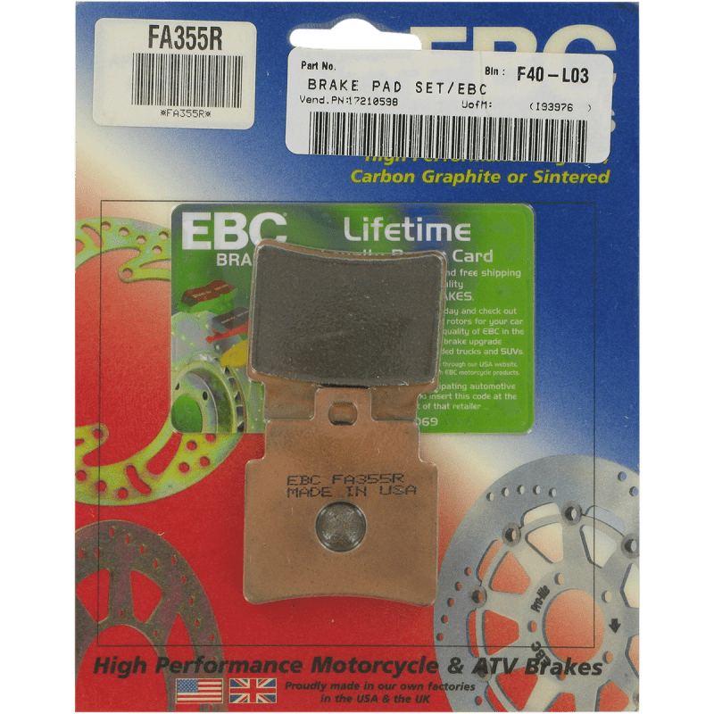EBC BRAKE PADS R SERIES FA355/4R - DRIVEN Canada's Powersports 889668096293FA355/4R