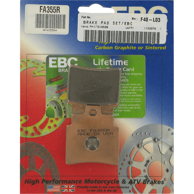 EBC BRAKE PADS R SERIES FA355/4R - DRIVEN Canada's Powersports 889668096293FA355/4R
