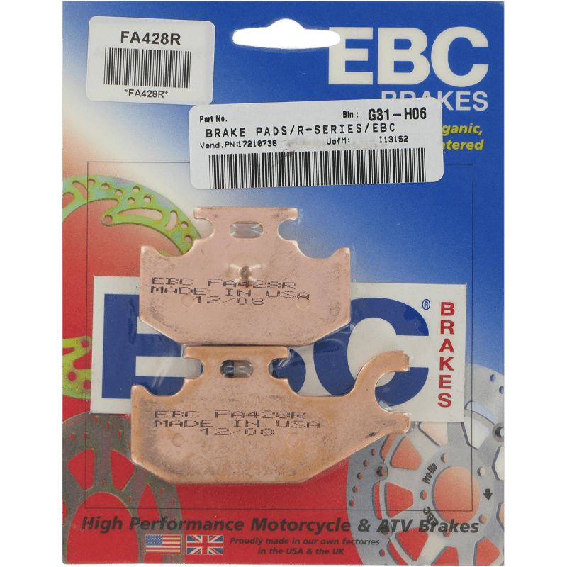 EBC BRAKE PADS R SERIES FA428R - DRIVEN Canada's Powersports 840655077718FA428R