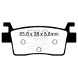 EBC BRAKE PADS R SERIES FA739R - DRIVEN Canada's Powersports 889668226768FA739R