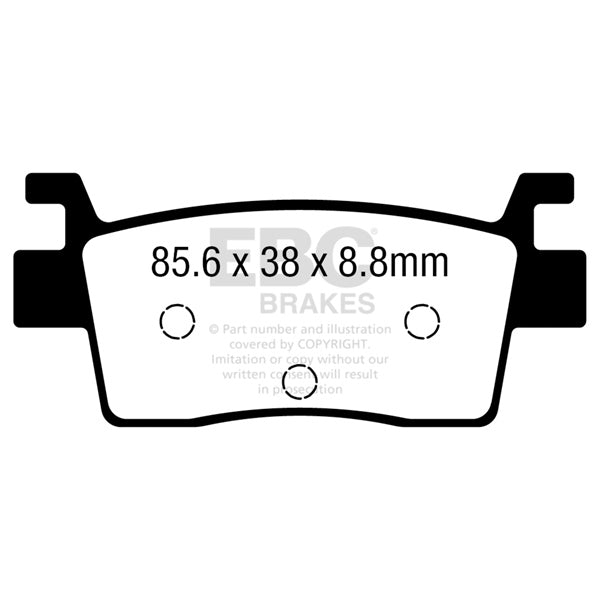 EBC BRAKE PADS R SERIES FA739R - DRIVEN Canada's Powersports 889668226768FA739R