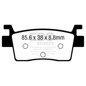 EBC BRAKE PADS R SERIES FA739R - DRIVEN Canada's Powersports 889668226768FA739R