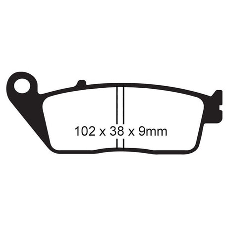 EBC BRAKE PADS SFA SERIES SFA142 - DRIVEN Canada's Powersports 010142SFASFA142