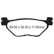 EBC BRAKE PADS SFA SERIES SFA319 - DRIVEN Canada's Powersports 847943027356SFA319