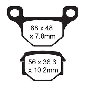 EBC BRAKE PADS SFA SERIES SFA93 - DRIVEN Canada's Powersports 010093SFASFA93