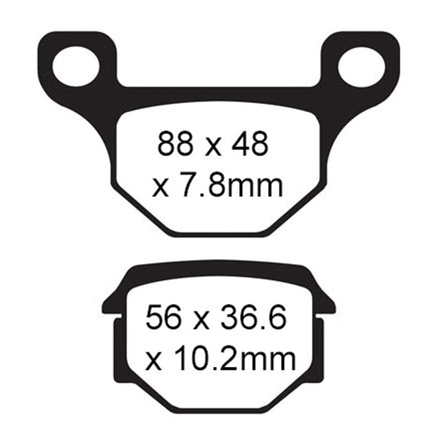 EBC BRAKE PADS SFA SERIES SFA93 - DRIVEN Canada's Powersports 010093SFASFA93