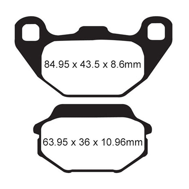 EBC BRAKE PADS SFAHH SERIES SFA305HH - DRIVEN Canada's Powersports 847943014356SFA305HH