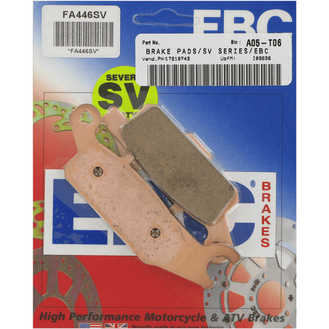 EBC BRAKE PADS SV SERIES FA446SV - DRIVEN Canada's Powersports 010446SVFA446SV