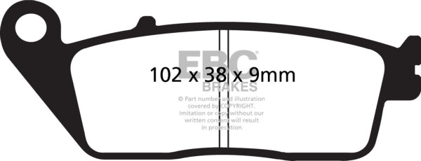 EBC BRAKE PADS V SERIES FA142V - DRIVEN Canada's Powersports 010142VFA142V