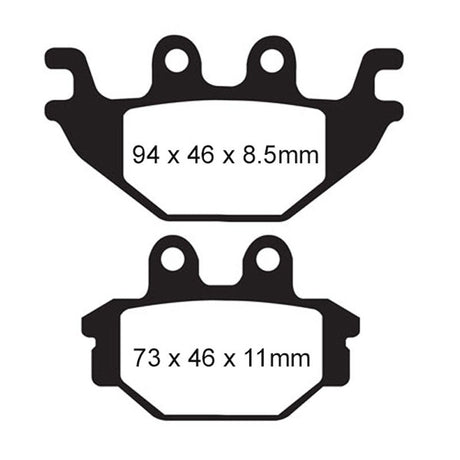 EBC BRAKE PADS V SERIES FA377V - DRIVEN Canada's Powersports 889668141801FA377V