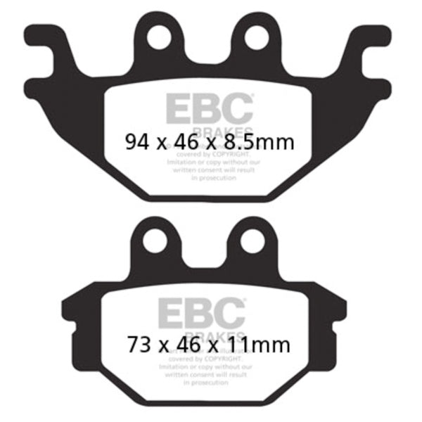 EBC BRAKE PADS V SERIES FA377V - DRIVEN Canada's Powersports 889668141801FA377V