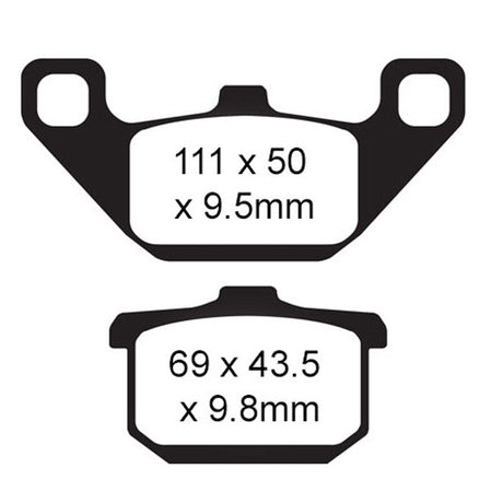 EBC BRAKE PADS V SERIES FA85V - DRIVEN Canada's Powersports 010085VFA85V