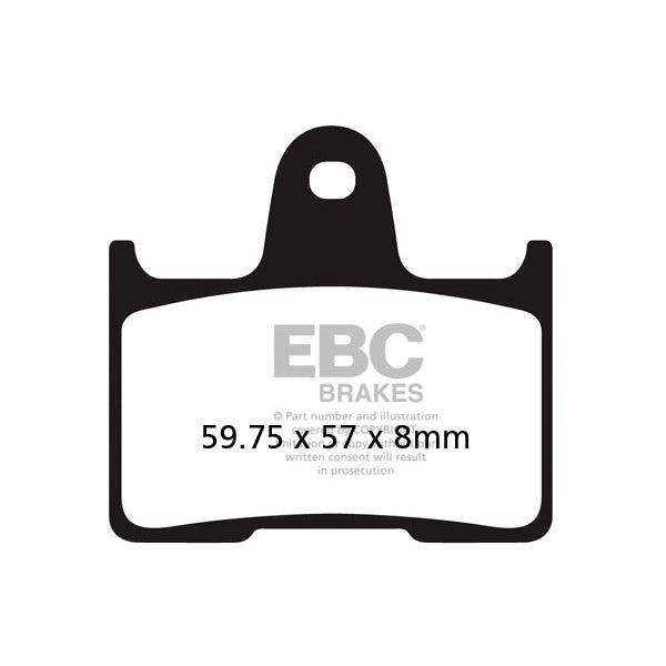 EBC DOUBLE - H SUPERBIKE BRAKE PAD (EPFA254HH) - DRIVEN Canada's Powersports 889668169751EPFA254HH