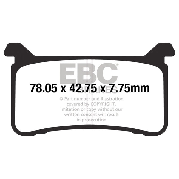 EBC EPFA SERIES ROAD RACE BRAKE PAD (EPFA700HH) - DRIVEN Canada's Powersports 840655078203EPFA700HH