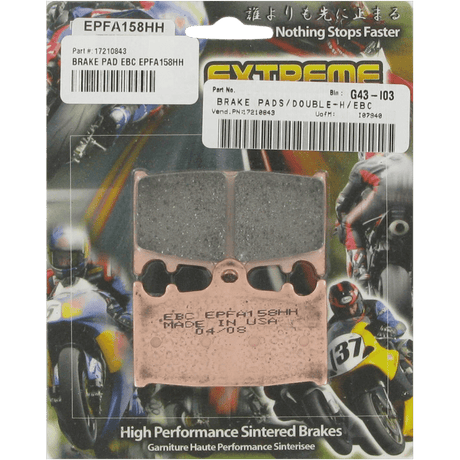 EBC EPFA SERIES ROAD RACE BRAKE PAD (EPFA185HH) - DRIVEN Canada's Powersports 840655057383EPFA185HH