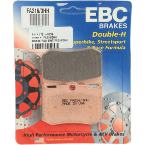 EBC FA216/3HH SINTERED PAD - DRIVEN Canada's Powersports 840655059820FA216/3HH