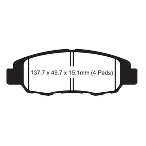 EBC STANDARD BRAKE PADS (FA669/4) - DRIVEN Canada's Powersports 889668097917FA669/4